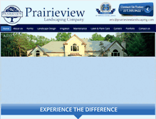Tablet Screenshot of prairieviewlandscaping.com